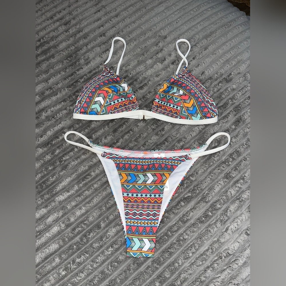 Colorful Geometric Bikini Set